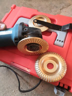 🇮🇹 Set di 3 dischi da smerigliatura in acciaio al carbonio resistente per legno (Piatto - Curva - Pendenza)