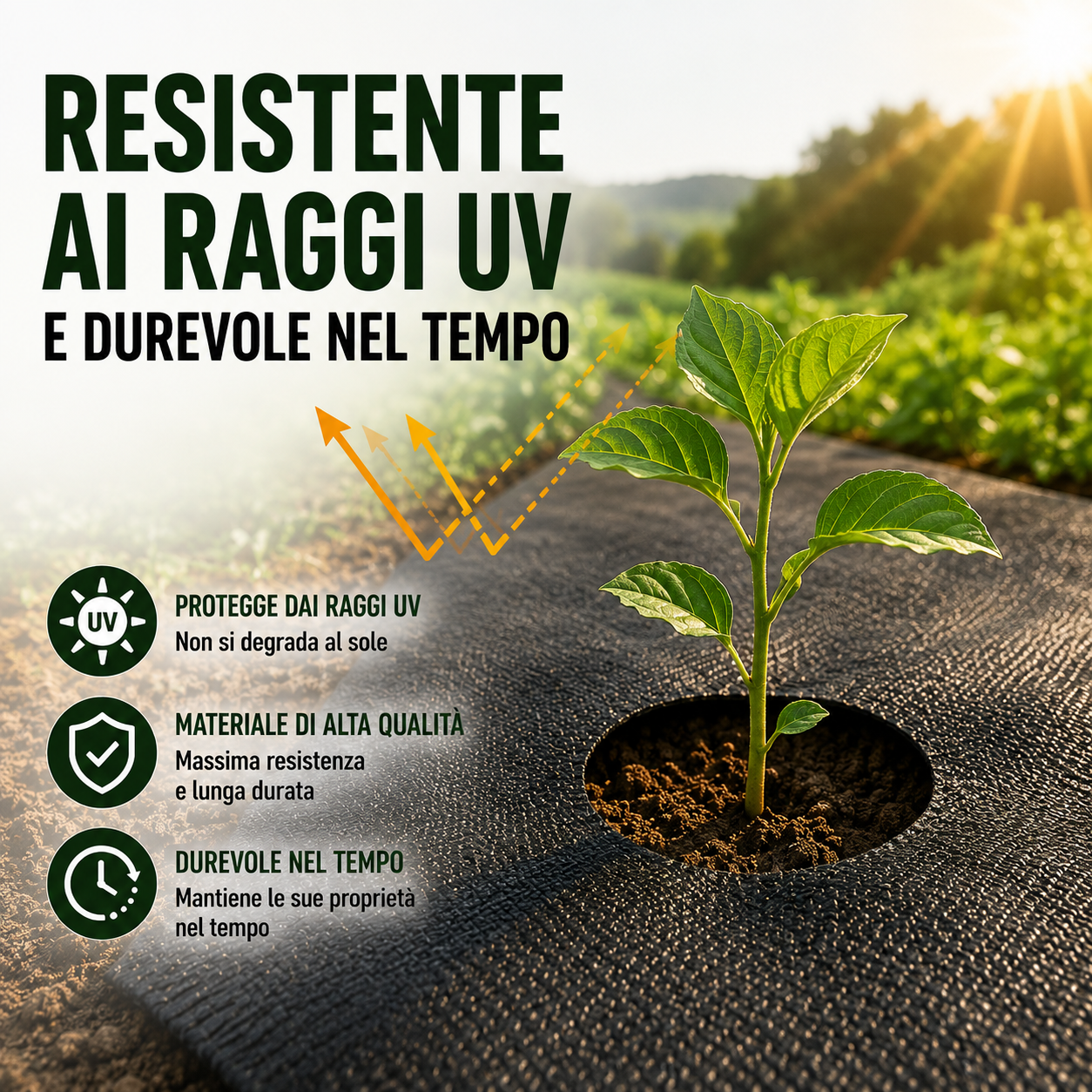 🌱 Telo Anti-Erbacce - Stop Alle Erbacce, Piante Più Forti e Sane