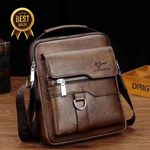 [🔥SCONTO DEL 70% - SOLO OGGI] Borsa A Tracolla Da Uomo In Pelle Vintage