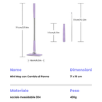 Mop con Cambio del Panno, Design del Manico a Spinta-Tiro con Asciugamano Monouso (LTT)