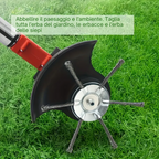 La testa del tosaerba ha 6 bordi in acciaio inossidabile 🌱