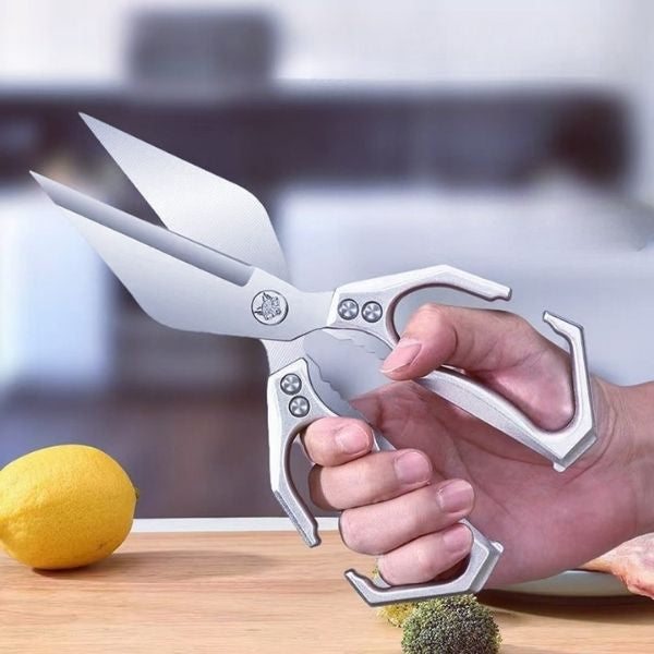 Grandi forbici con lama a forma di diamante, realizzate in solido acciaio inossidabile importato dalla Germania