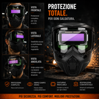 🛡️Maschera Da Saldatura Con Oscuramento Automatico 0,1 Ms – Smontabile In 2 Parti, Protezione Totale