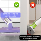 Mop con Cambio del Panno, Design del Manico a Spinta-Tiro con Asciugamano Monouso (LTT)