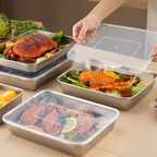 🇮🇹 Contenitore per alimenti da 2000 ml in acciaio inox tedesco massiccio 304