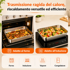 Portane a casa 12, pagane 6 | Contenitori in acciaio inox 304 da 2000 ml
