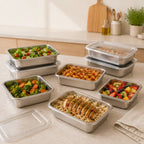 Portane a casa 12, pagane 6 | Contenitori in acciaio inox 304 da 2000 ml