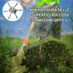 La testa del tosaerba ha 6 bordi in acciaio inossidabile 🌱