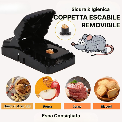 Trappola a Scatto per Topi – Robusta e ad Alta Resistenza