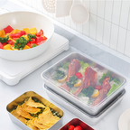 🌈 Scatola per la conservazione degli alimenti in acciaio inossidabile 304 (25*20*6 cm)