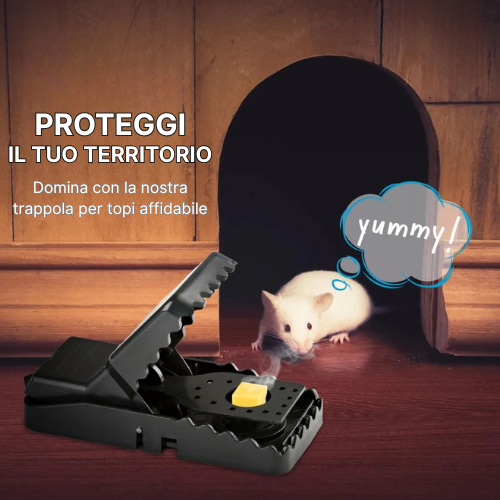 Trappola a Scatto per Topi – Robusta e ad Alta Resistenza