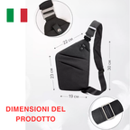 Borsa a tracolla antifurto - Blocco RFID (protezione dai dispositivi di lettura elettronici)