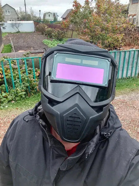 ⛑️ Maschera Da Saldatura Con Oscuramento Automatico 0,1 Ms – Smontabile In 2 Parti, Protezione Totale