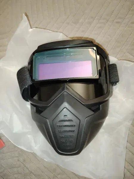⛑️ Maschera Da Saldatura Con Oscuramento Automatico 0,1 Ms – Smontabile In 2 Parti, Protezione Totale