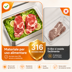 ⚡ Scatola Ermetica In Acciaio Inox Tedesco 316 Per Conservare Gli Alimenti