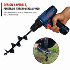 Trivella a Spirale per Trapano da Giardino