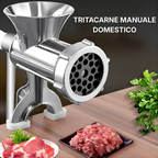 ⚡ Tritacarne manuale domestico con insaccatore per salsicce, compatto e pratico