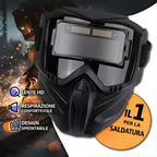 Maschera Da Saldatura Con Oscuramento Automatico 0,1 Ms – Smontabile In 2 Parti, Protezione Totale