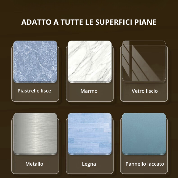 Supporti in acciaio inox con 5 ganci, comodi e capaci di sostenere fino a 20 kg (LTT)