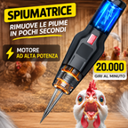 🐔 Spiumatrice Elettrica per Pollame — Piume Via in Soli 60 Secondi
