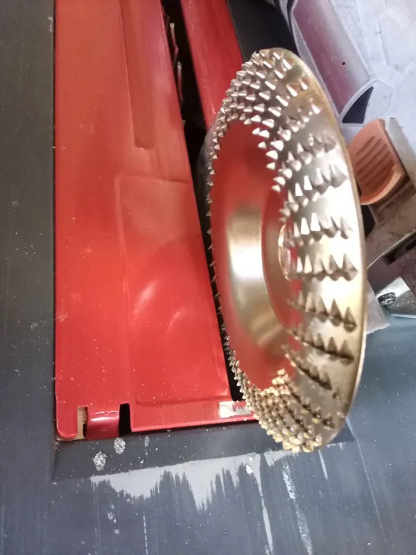 🇮🇹 Set di 3 dischi da smerigliatura in acciaio al carbonio resistente per legno (Piatto - Curva - Pendenza)