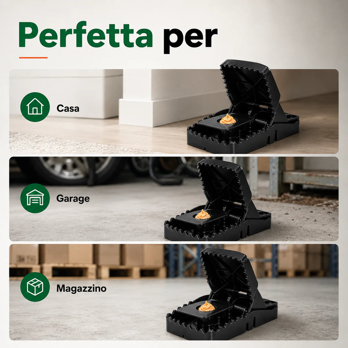 Trappola per Topi Trapper T-Rex | Scatto Rapido, Riutilizzabile
