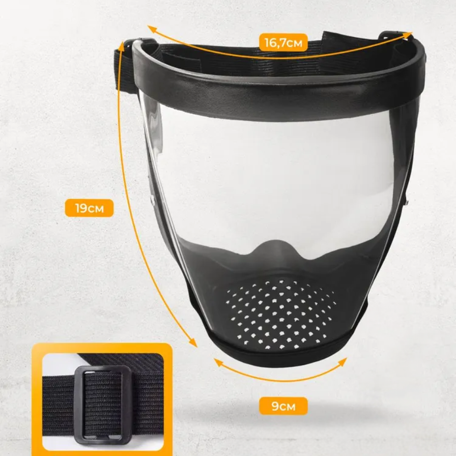 🇮🇹 Maschera integrale di protezione, conforme agli standard UE dei materiali antiurto