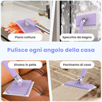 Mop con Cambio del Panno, Design del Manico a Spinta-Tiro con Asciugamano Monouso (LTT)