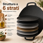 🍳 Padella in pietra Maifan antiaderente a 6 strati compatibile con induzione