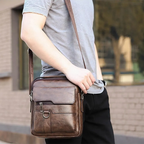 [🔥SCONTO DEL 70% - SOLO OGGI] Borsa A Tracolla Da Uomo In Pelle Vintage