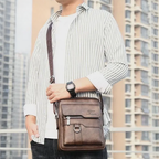 [🔥SCONTO DEL 70% - SOLO OGGI] Borsa A Tracolla Da Uomo In Pelle Vintage