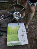 🇮🇹 Testina tagliaerba con 6 lame in acciaio intrecciato inossidabile