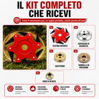 [🎁4 accessori inclusi ] Lama tagliaerba a 6 lame in acciaio al manganese