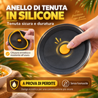 🎁 Prendine 12, pagane solo 6 | Contenitore rotondo in acciaio inox con coperchio sottovuoto (FORMATO GRANDE - 1000 ml)