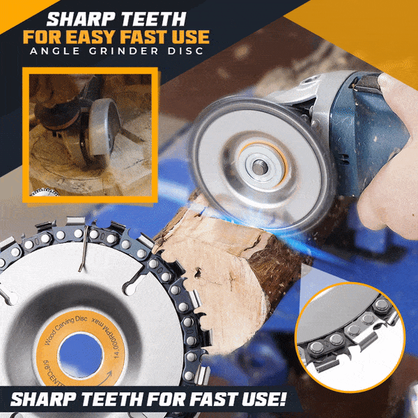 SawDisc™ - Lama Per Sega Da Intaglio Per Smerigliatrice Angolare, Disco Per Smerigliatrice Angolare A Catena Da 7 Pollici