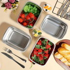 🇮🇹 (6 +🎁3 GRATIS) Scatola ermetica in acciaio inox 316 per conservare gli alimenti