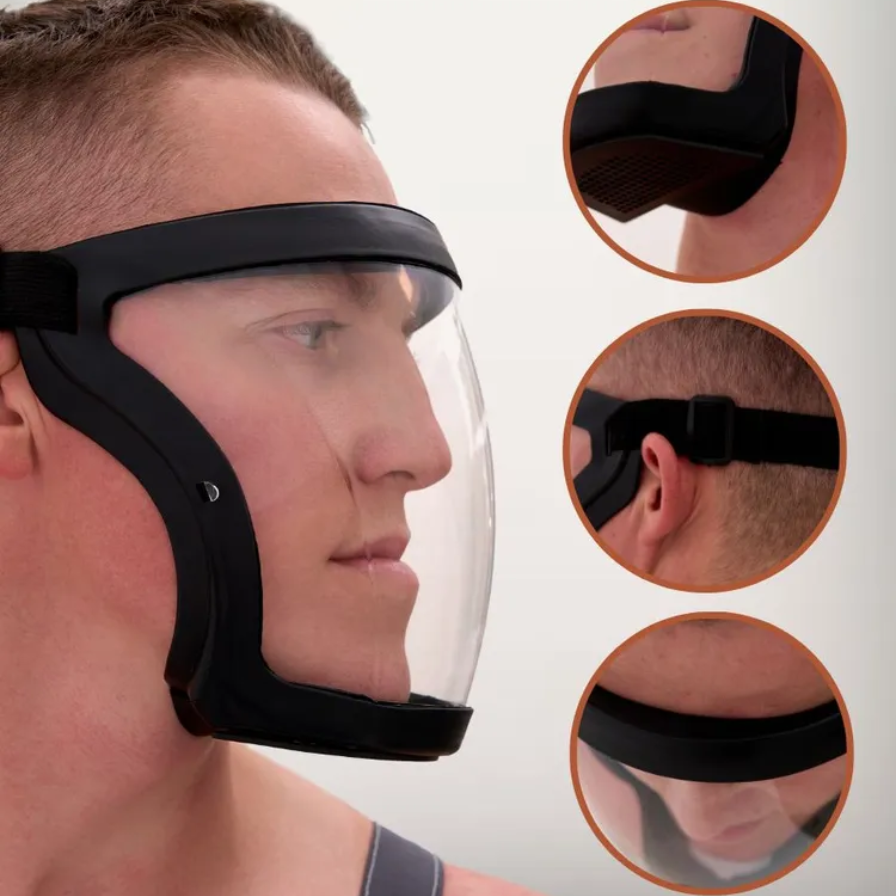 🇮🇹 Maschera integrale di protezione, conforme agli standard UE dei materiali antiurto