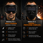 🛡️Maschera Da Saldatura Con Oscuramento Automatico 0,1 Ms – Smontabile In 2 Parti, Protezione Totale
