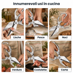 Grandi Forbici Con Lama A Forma Di Diamante, Realizzate In Solido Acciaio Inossidabile Importato Dalla Germania