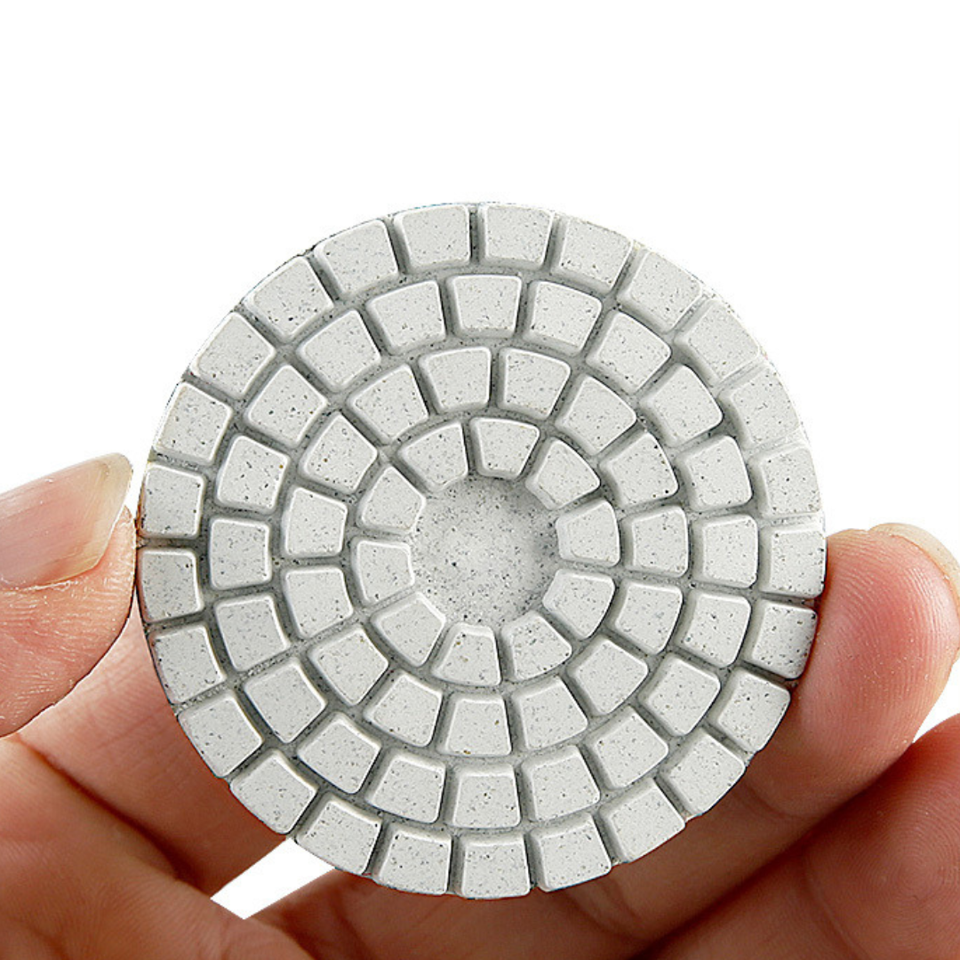 Disco Lucidante Diamantato ad Acqua 2 Pollici (5cm) – Tampone Morbido per Pietra e Giada, Compatibile con Smerigliatrice Angolare