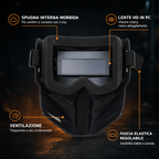Maschera da Saldatura Automatica 0,1ms | Smontabile in 2 Parti