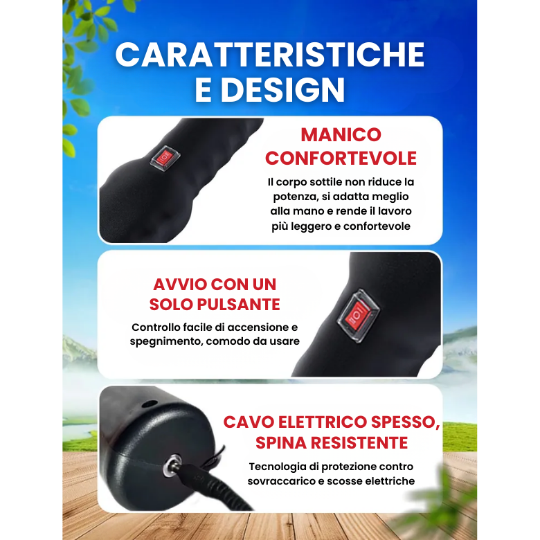 🇮🇹 Spiumatrice elettrica portatile ad alta potenza