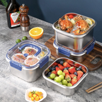 Grande scatola per alimenti in acciaio inossidabile 316 con capacità di 1800 ml