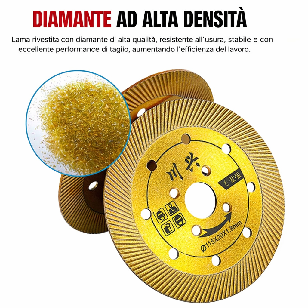 ⚡ Disco da taglio diamantato multifunzione 5 in 1 – taglio, sgrossatura, apertura di scanalature, modellazione e finitura delle superfici