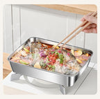 🛍️SUPER OFFERTA | Contenitore Per Alimenti Da 2000 ML In Acciaio Inox Tedesco Massiccio 304