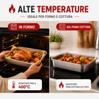 🎁 RICEVI 12, PAGHI SOLO 6! | Contenitori per alimenti in acciaio inox 304 – 2000 ml
