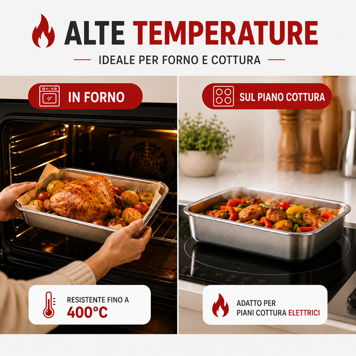🎁 RICEVI 12, PAGHI SOLO 6! | Contenitori per alimenti in acciaio inox 304 – 2000 ml