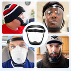 🎁 3 FILTRI IN OMAGGIO | Maschera integrale di protezione, conforme agli standard UE dei materiali antiurto