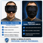 ⚡ Maschera da saldatura autoscurante 0,1 ms – Protezione totale e design smontabile