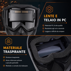 Maschera da Saldatura Automatica 0,1ms | Smontabile in 2 Parti